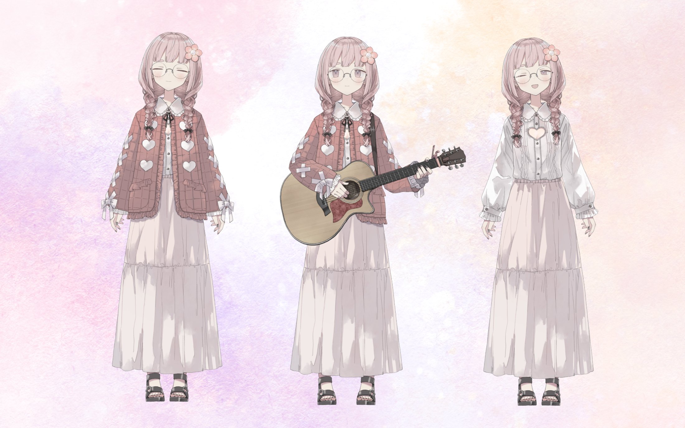 Hitohira Hana pastel outfit lineup