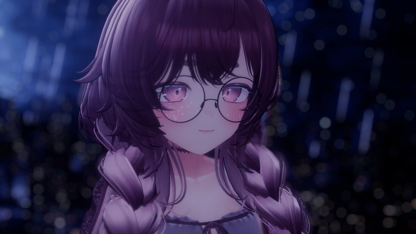 Hitohira Hana VRChat night portrait